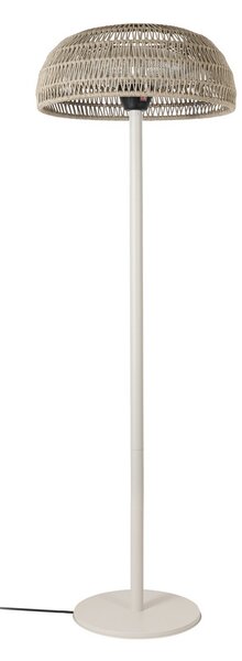 Terasový ohřívač Calenza, písková barva, 200 cm, 3 stupně, IP44 – Lucande Lucande, Calenza, Béžová, Kov, Moderní
