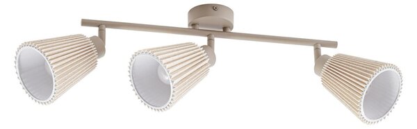 Stropní lampa NOLA, Percy, stmívatelné, Béžová, Obývací pokoj, Tkanina / Textil, Moderní