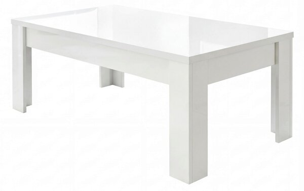 KONFERENČNÍ STOLEK, vysoce lesklá bílá, kompozitní dřevo, 122/65/45 cm MID.YOU - Online Only konferenční stolky, Online Only