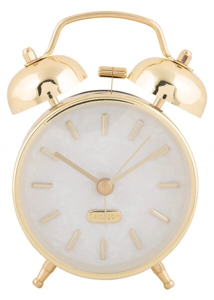 Designový budík 6009GD Karlsson 12cm