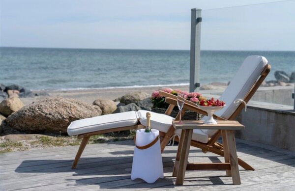 Nordic Living Přírodní dřevěné lehátko Alysia