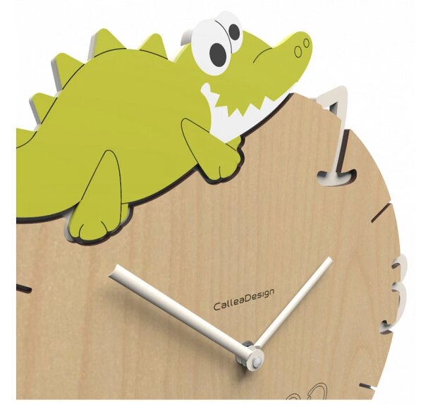 Dětské hodiny CalleaDesign krokodýl 36cm (možnost vlastního jména)