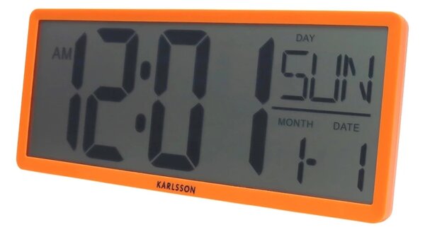 Digitální LCD hodiny 6020OR Karlsson 35cm