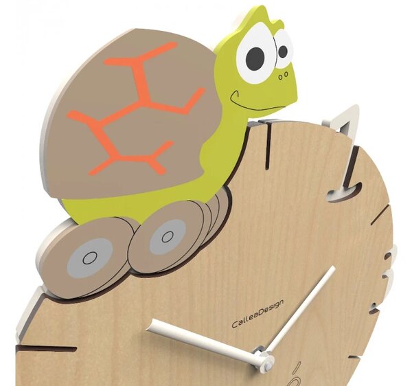 Dětské hodiny CalleaDesign želva 36cm (možnost vlastního jména)