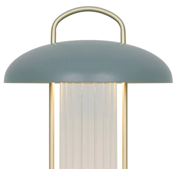 Nordlux Zelená kovová stolní LED lampa Mirano