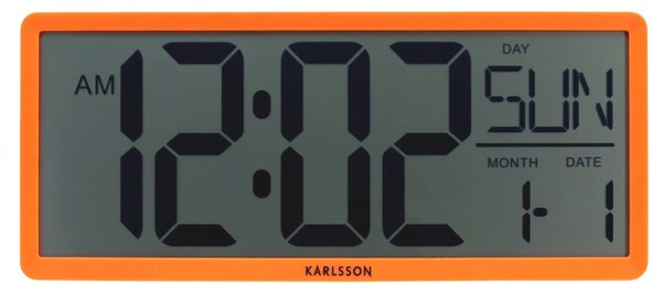 Digitální LCD hodiny 6020OR Karlsson 35cm