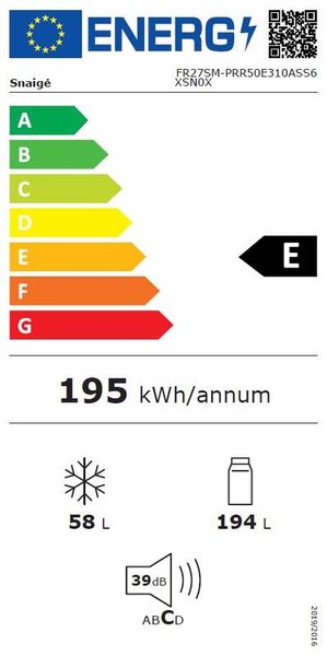 Lednice Snaige FR27SM-PRR50E (E)