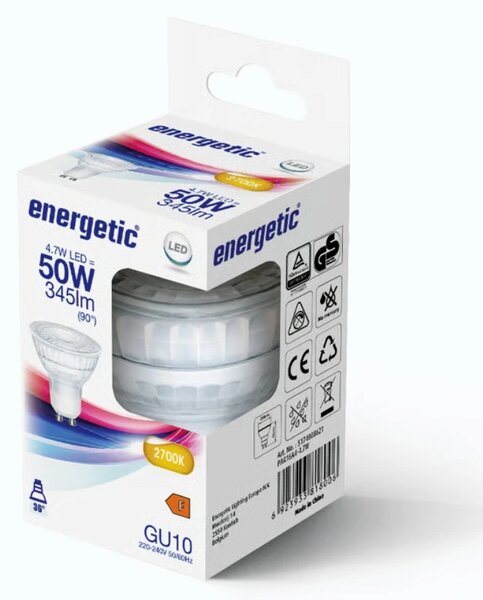 Nordlux Transparentní LED žárovka GU10 4,7W