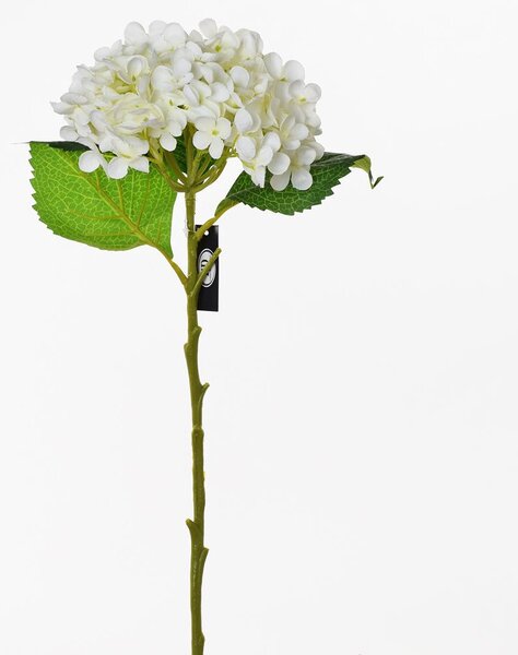 HYDRANGEA bílá umělý květ 50CM