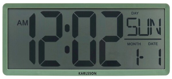 Digitální LCD hodiny 6020GR Karlsson 35cm