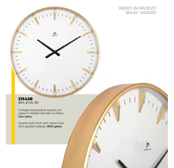 Lowell Italy Designové nástěnné hodiny 21542B Lowell 50cm