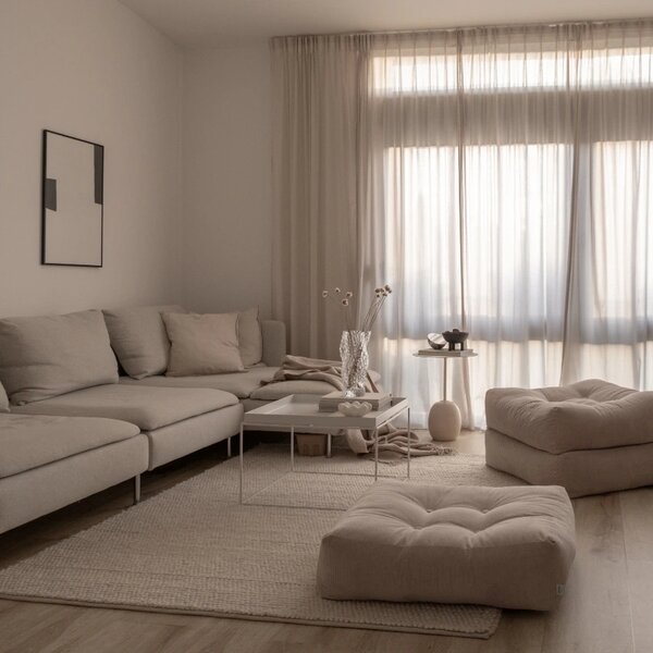 Karup Design Manšestrový sedací polštář More 70 x 70 cm