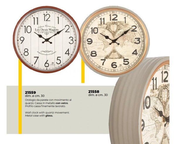 Lowell Italy Designové nástěnné hodiny 21559 Lowell 30cm