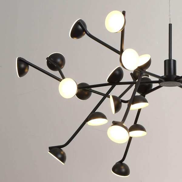 Mantra 6417 Adn, závěsné svítidlo, 100W 3000K, černá, prům. 74cm