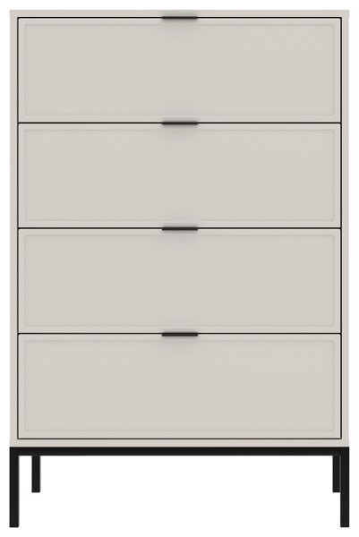 KOMODA, černá, kašmírová, 75,9/115,5/40 cm MID.YOU - Šuplíkové komody, Online Only