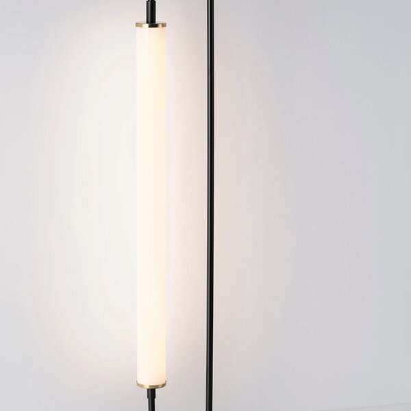 Černá kovová stolní LED lampa Nova Luce Wetro