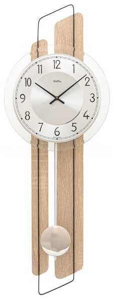 Kyvadlové nástěnné hodiny 7509 AMS 66cm