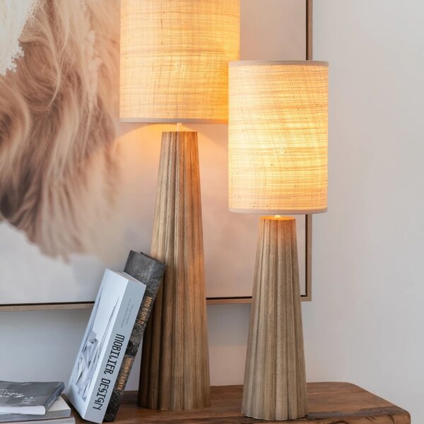 Dřevěná stolní lampa J-line Baya 100 cm
