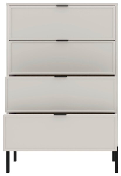 KOMODA, černá, kašmírová, 75,9/115,5/40 cm MID.YOU - Šuplíkové komody, Online Only