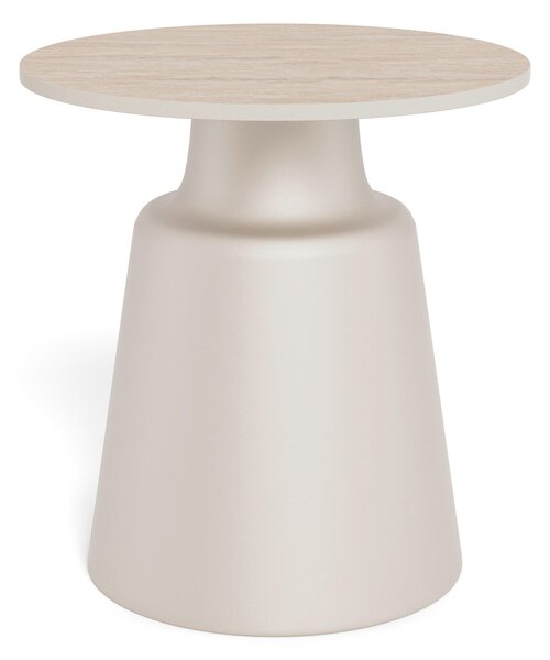 KONFERENČNÍ STOLEK, šedá, béžová, kov, keramika, 45/45/47,5 cm MID.YOU - Konferenční stolky, Online Only