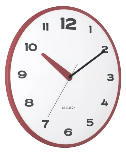 Designové nástěnné hodiny 6028RD Karlsson 40cm