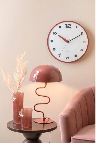 Designové nástěnné hodiny 6028RD Karlsson 40cm