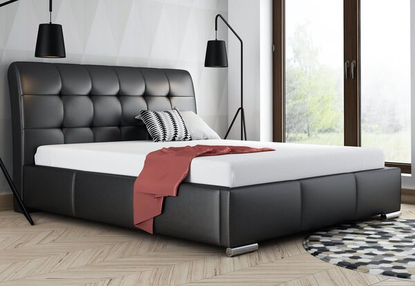 Čalouněná postel AMBER s matrací, 160x200