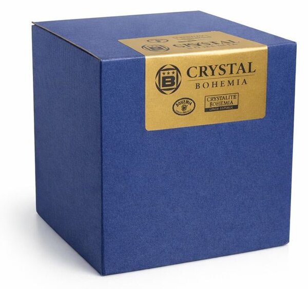 Crystal Bohemia Skleněná dóza Mašle 115 mm