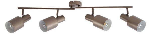 Stropní lampa Lindby, Ovelia, stmívatelné, Hnědá / Rezavá, Obývací pokoj, Kov, Moderní