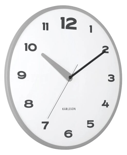 Designové nástěnné hodiny 6028GY Karlsson 40cm