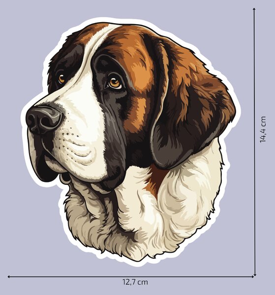 PIPPER. Nálepka Bernardin Velikost: 60cm