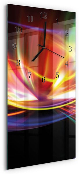 Skleněné hodiny vertikální Abstraktní umění zsppc-30x60-00172597