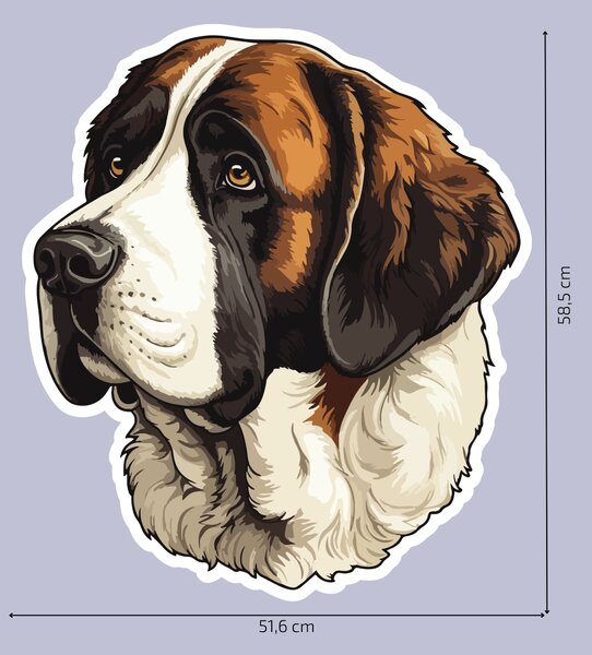 PIPPER. Nálepka Bernardin Velikost: 60cm