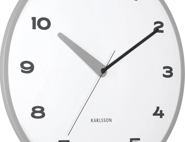 Designové nástěnné hodiny 6028GY Karlsson 40cm