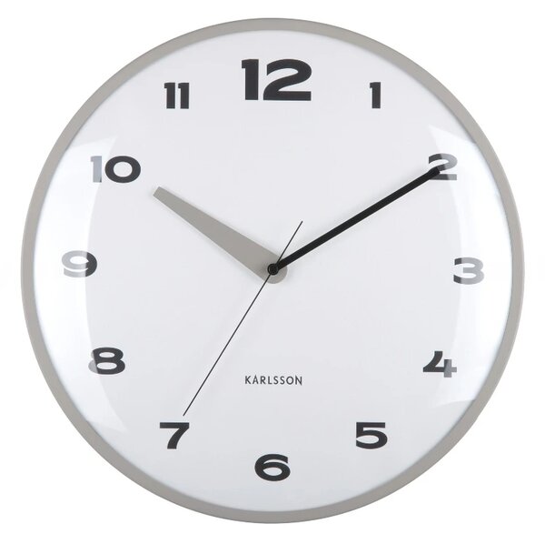 Designové nástěnné hodiny 6028GY Karlsson 40cm