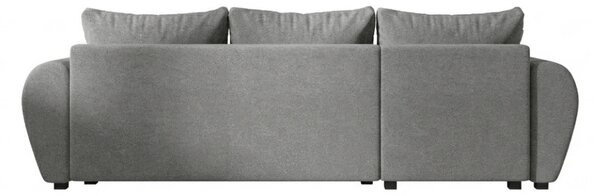 Rozkládací oboustranná sedací souprava do L SEVIO 246x145 cm, šedá + 2 polštářky ZDARMA
