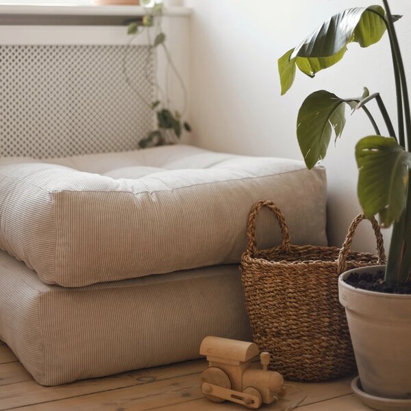 Karup Design Manšestrový sedací polštář More 70 x 70 cm