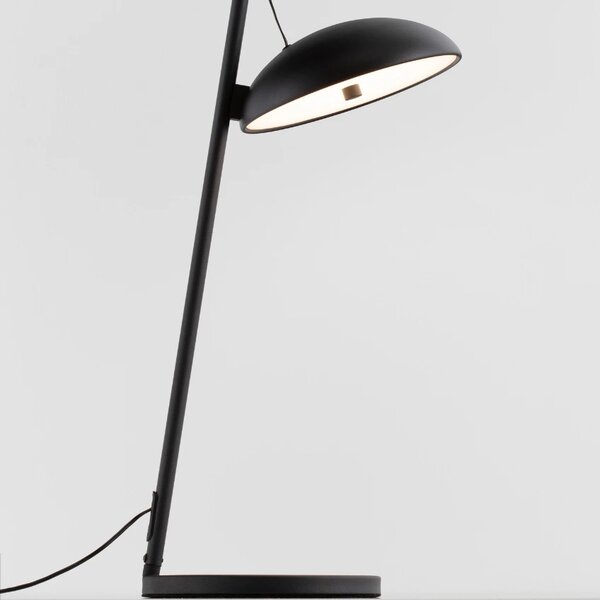 Černá kovová stolní LED lampa Nova Luce Flute