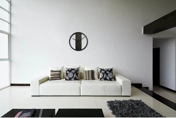 Designové nástěnné hodiny z231oval-19-1-x50 FLEXISTYLE 50cm