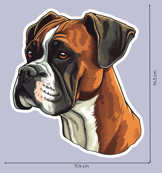 PIPPER. Nálepka Boxer Velikost: 60cm