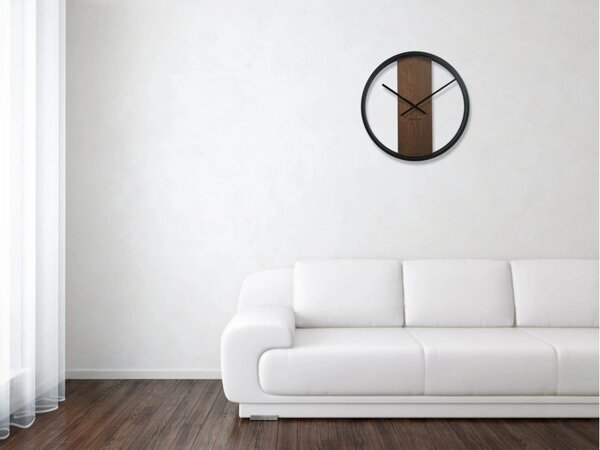 Designové nástěnné hodiny z231oval-19a-1-x50 FLEXISTYLE 50cm