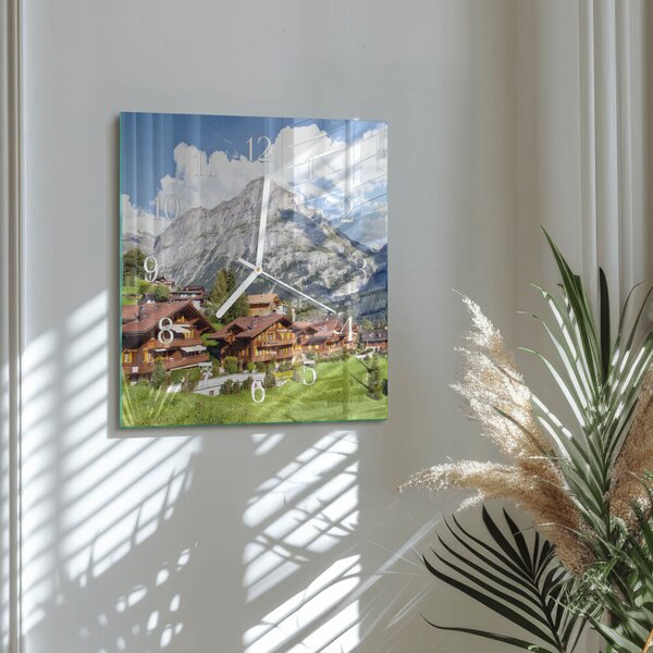 Skleněné hodiny Hory zskb-30x30-00081502