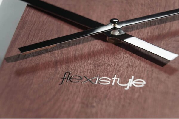 Designové nástěnné hodiny z231oval-1mah-1-x FLEXISTYLE 50cm