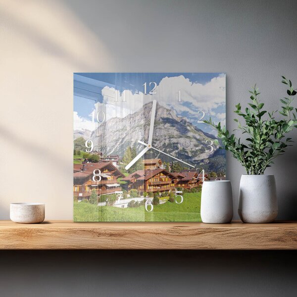 Skleněné hodiny Hory zskb-30x30-00081502