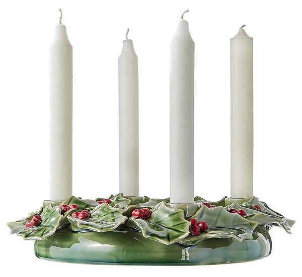 ILEX Adventní věnec 26 cm - zelená