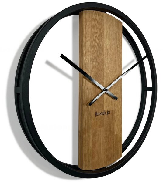 Designové nástěnné hodiny z231oval-1d-1-x50 FLEXISTYLE 50cm