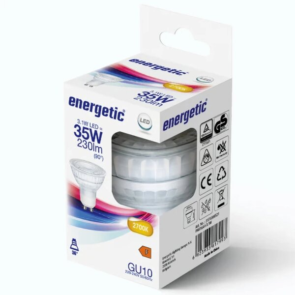 Nordlux Transparentní LED žárovka GU10 3,1W