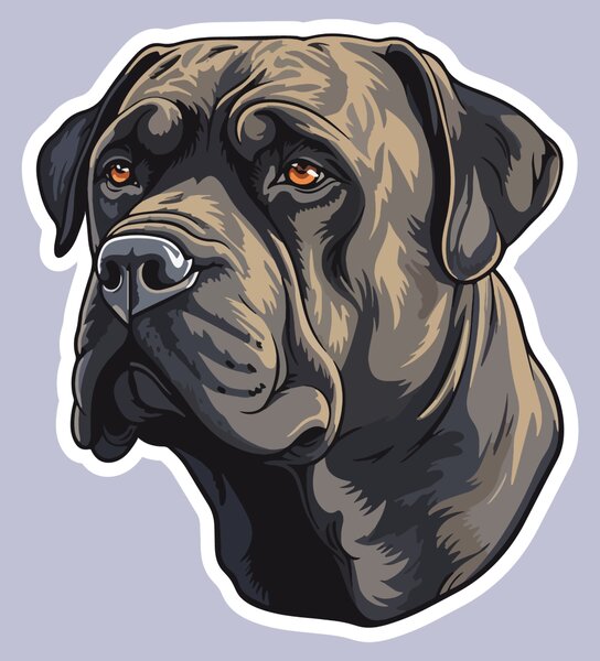 PIPPER. Nálepka Cane Corso Velikost: 60cm