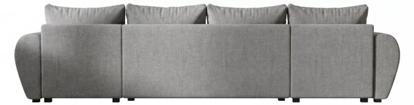 Rozkládací oboustranná sedací souprava do U SEVIO 311x145 cm, šedá + 2 polštářky ZDARMA