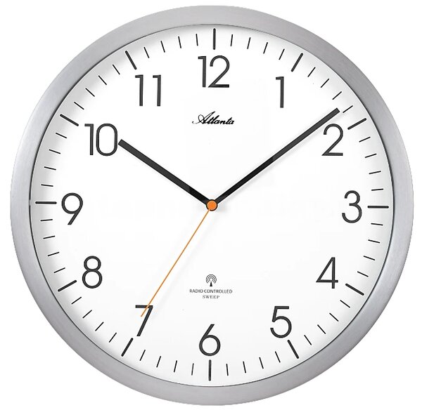 Designové nástěnné hodiny AT4382-4 Atlanta řízené signálem DCF 30cm